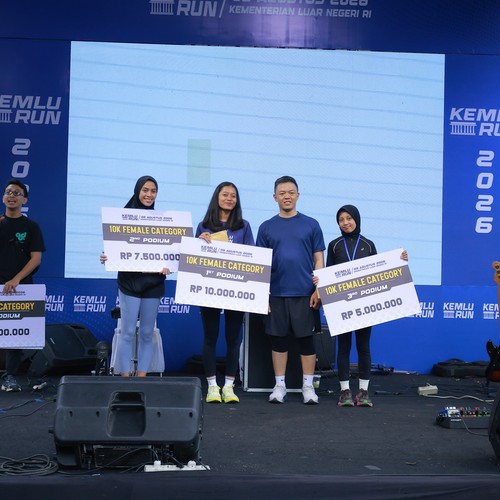 Race photo from KEMLU RUN 2026