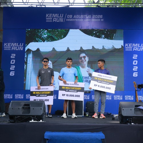 Race photo from KEMLU RUN 2026