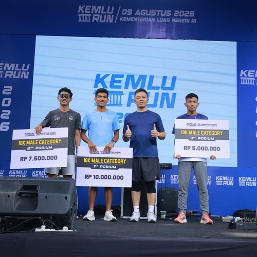 Race photo from KEMLU RUN 2026
