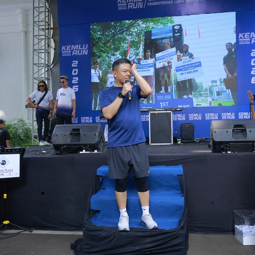 Race photo from KEMLU RUN 2026