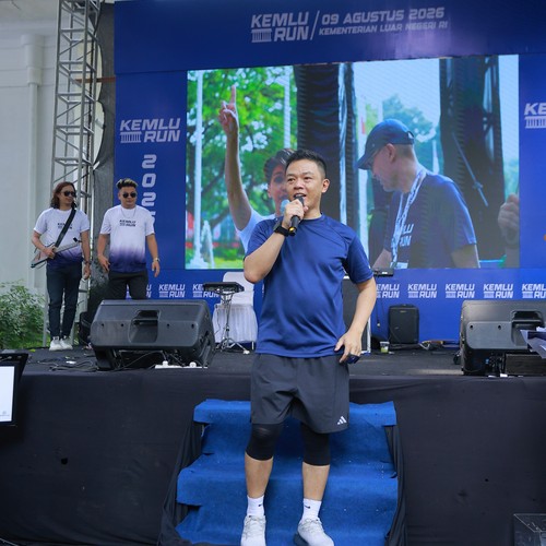 Race photo from KEMLU RUN 2026