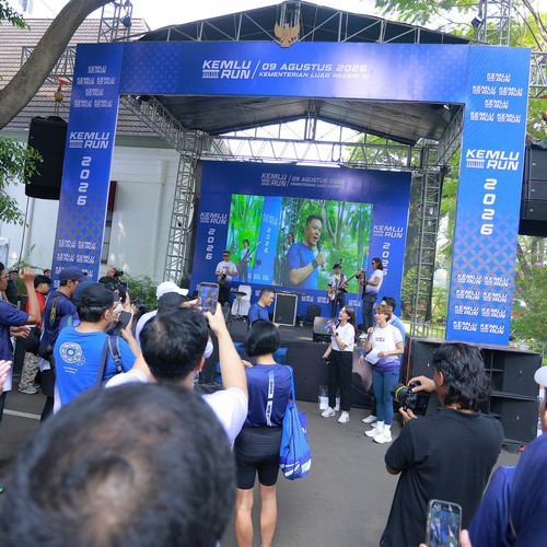Race photo from KEMLU RUN 2026