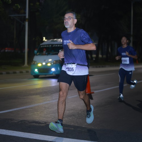 Race photo from KEMLU RUN 2026