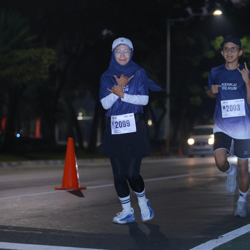 Race photo from KEMLU RUN 2026