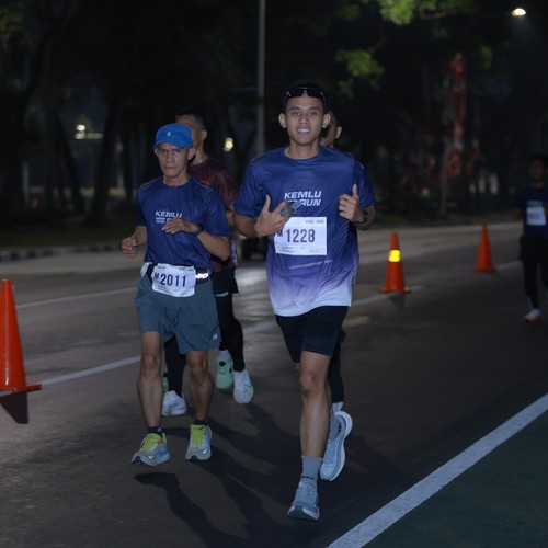 Race photo from KEMLU RUN 2026