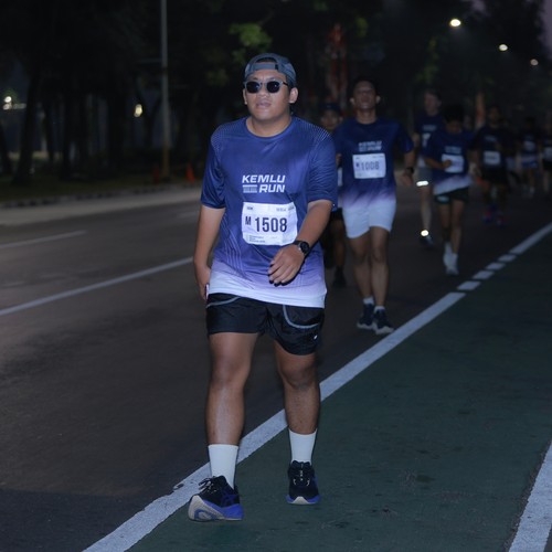 Race photo from KEMLU RUN 2026