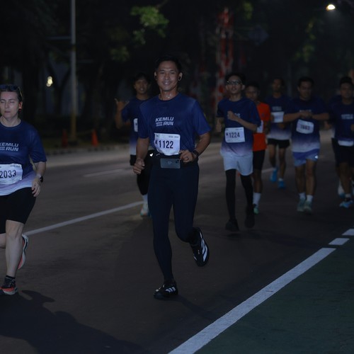 Race photo from KEMLU RUN 2026