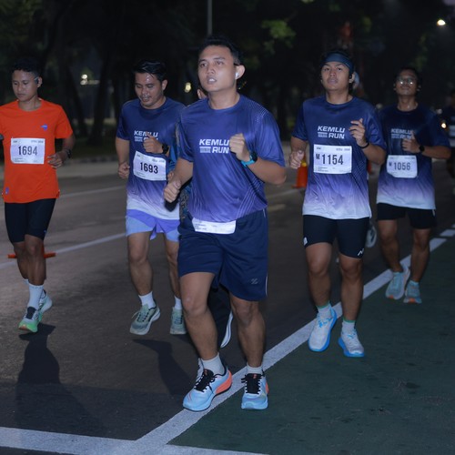 Race photo from KEMLU RUN 2026