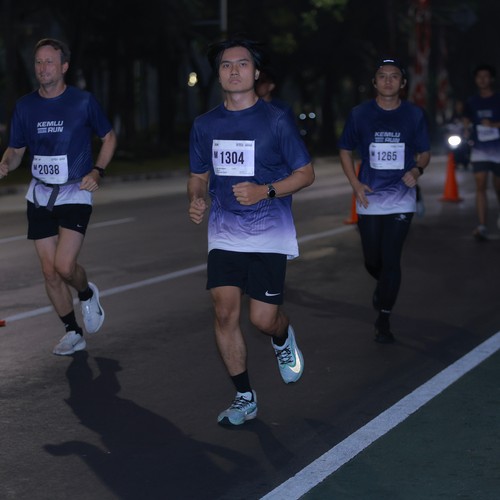 Race photo from KEMLU RUN 2026