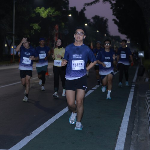 Race photo from KEMLU RUN 2026