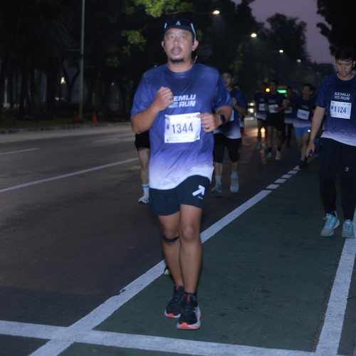 Race photo from KEMLU RUN 2026