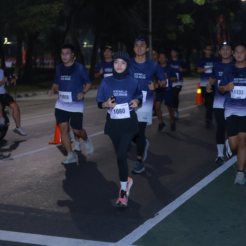 Race photo from KEMLU RUN 2026