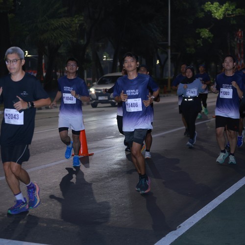 Race photo from KEMLU RUN 2026