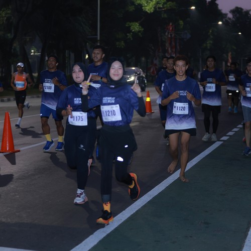Race photo from KEMLU RUN 2026