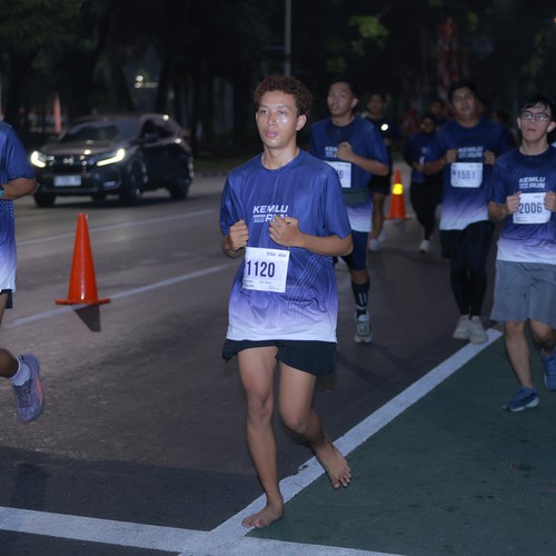 Race photo from KEMLU RUN 2026