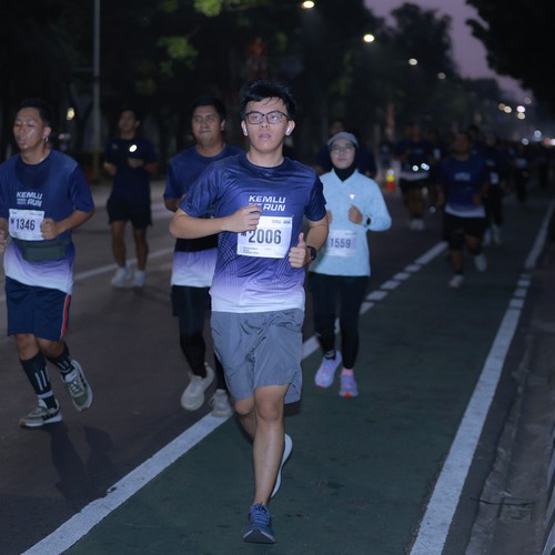 Race photo from KEMLU RUN 2026
