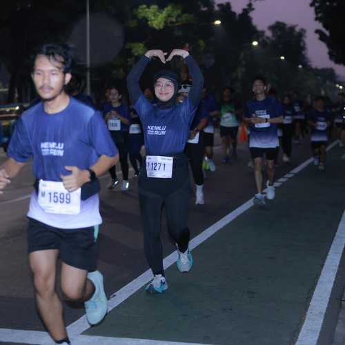 Race photo from KEMLU RUN 2026