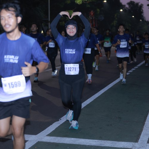 Race photo from KEMLU RUN 2026