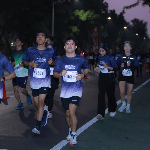 Race photo from KEMLU RUN 2026