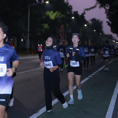 Race photo from KEMLU RUN 2026