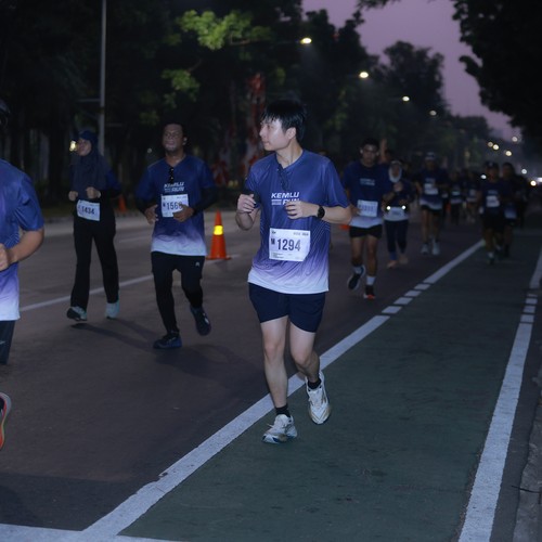 Race photo from KEMLU RUN 2026