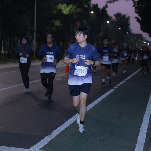 Race photo from KEMLU RUN 2026