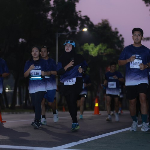 Race photo from KEMLU RUN 2026
