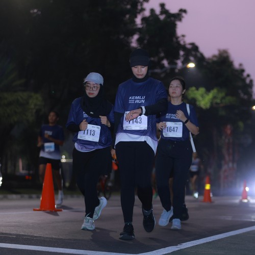 Race photo from KEMLU RUN 2026