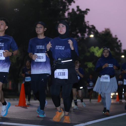Race photo from KEMLU RUN 2026