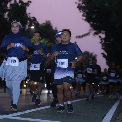 Race photo from KEMLU RUN 2026