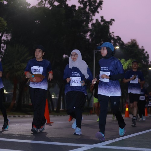 Race photo from KEMLU RUN 2026