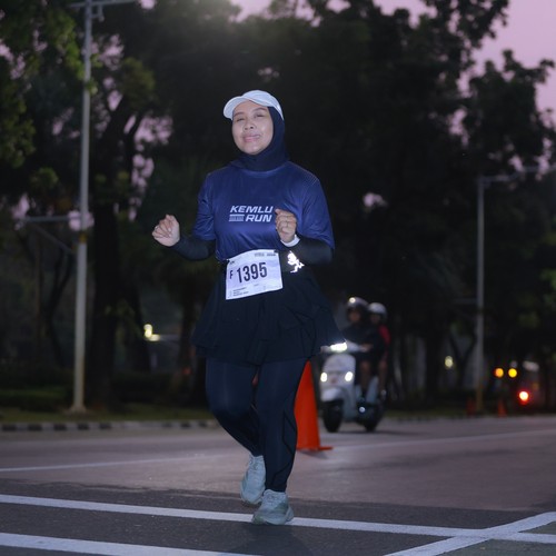 Race photo from KEMLU RUN 2026