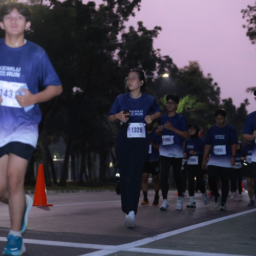 Race photo from KEMLU RUN 2026