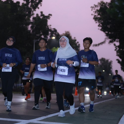 Race photo from KEMLU RUN 2026