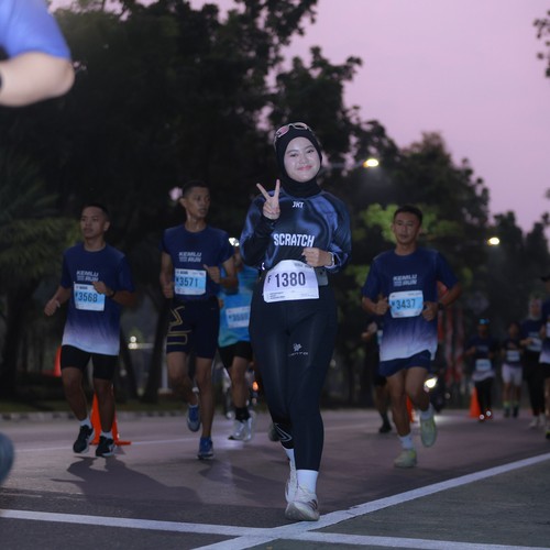 Race photo from KEMLU RUN 2026