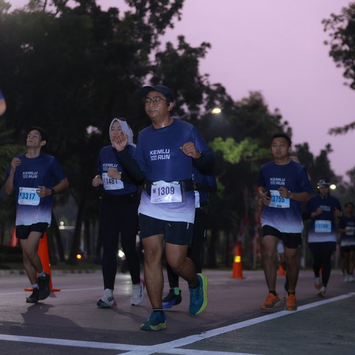 Race photo from KEMLU RUN 2026