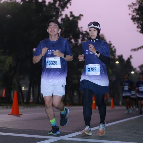 Race photo from KEMLU RUN 2026