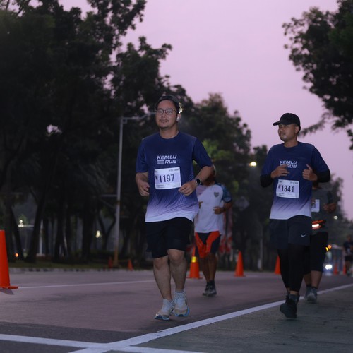 Race photo from KEMLU RUN 2026