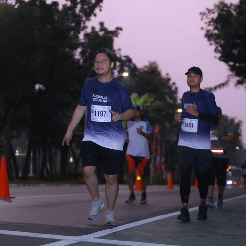 Race photo from KEMLU RUN 2026