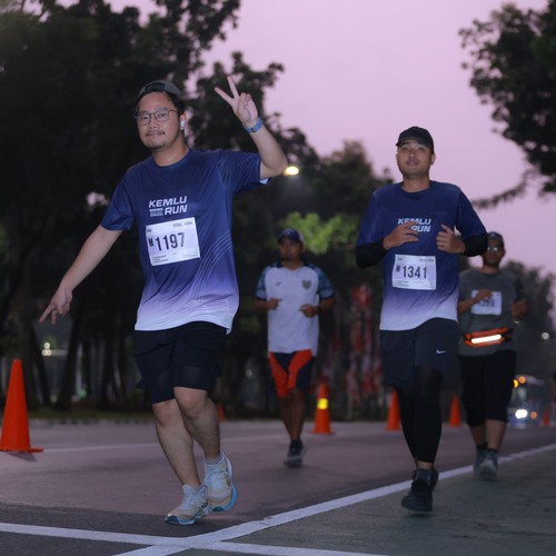Race photo from KEMLU RUN 2026