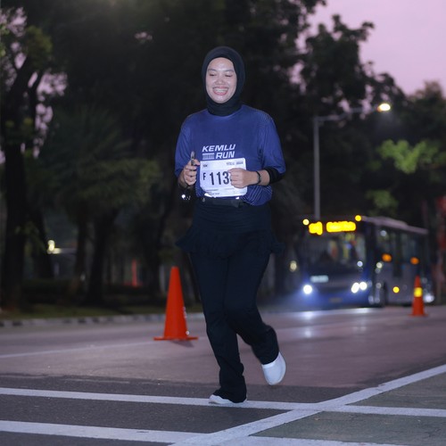 Race photo from KEMLU RUN 2026