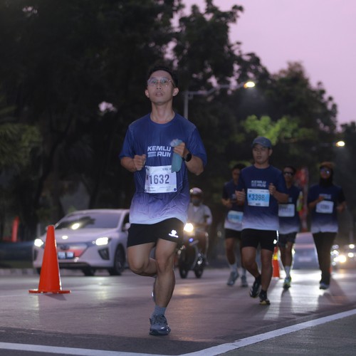 Race photo from KEMLU RUN 2026