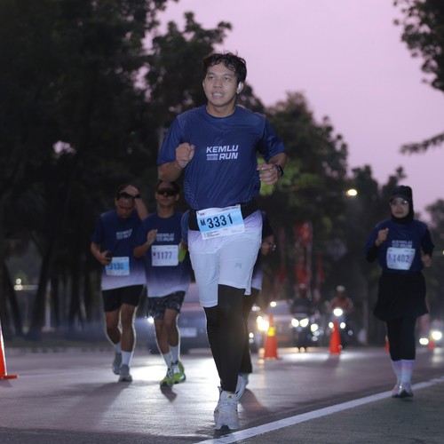 Race photo from KEMLU RUN 2026