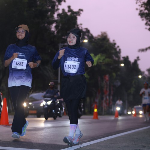 Race photo from KEMLU RUN 2026