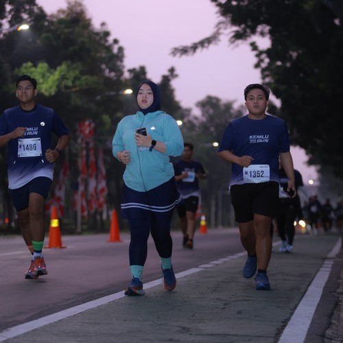 Race photo from KEMLU RUN 2026