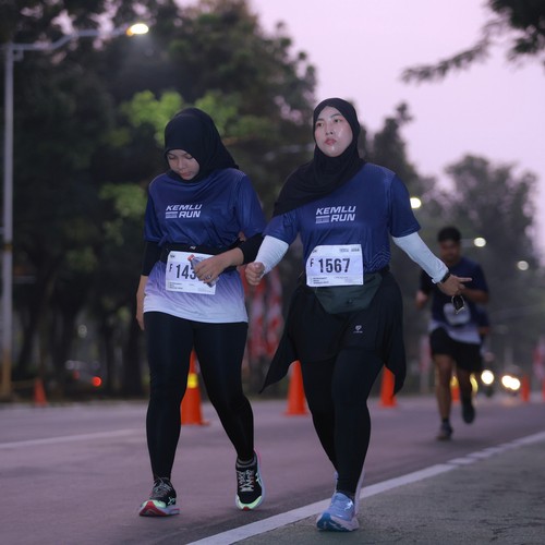 Race photo from KEMLU RUN 2026