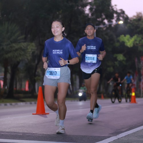 Race photo from KEMLU RUN 2026