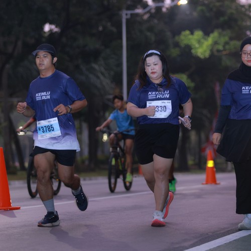 Race photo from KEMLU RUN 2026