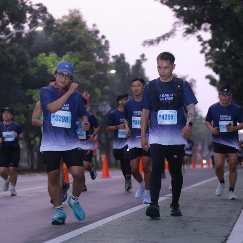 Race photo from KEMLU RUN 2026