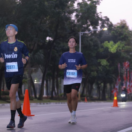 Race photo from KEMLU RUN 2026